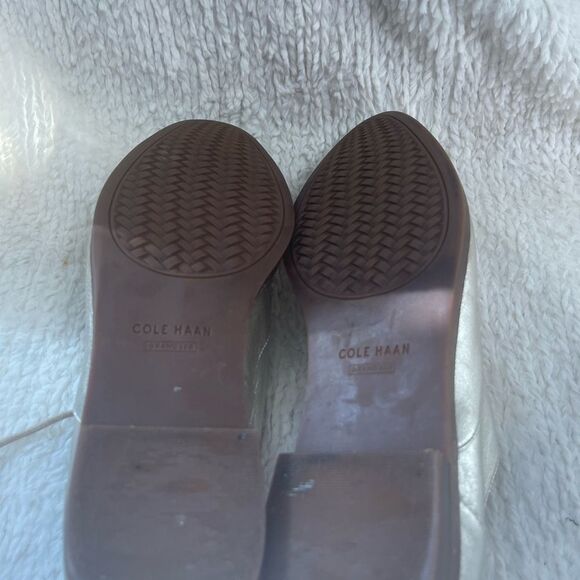 Cole Haan Womens Go To Arden Metallic Gold Oxford Flats Dressy Shoes SZ8.5B - Picture 9 of 10